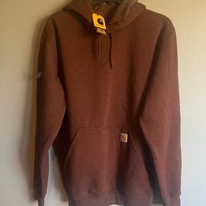 Carhartt Brown Pullover Hooded Sweatshirt
